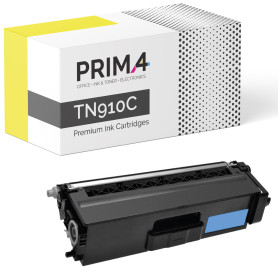 TN910C Cian Toner Compatible con impresoras Brother HL-L9310 CDW, HL-L9310 CDWT,  HL-L9310 CDWTT,  HL-L9310, MFC-L9570 CDW, MFC-L9570 CDWT, MFC-L9570 CDWTT, MFC-L9570 -9k Paginas