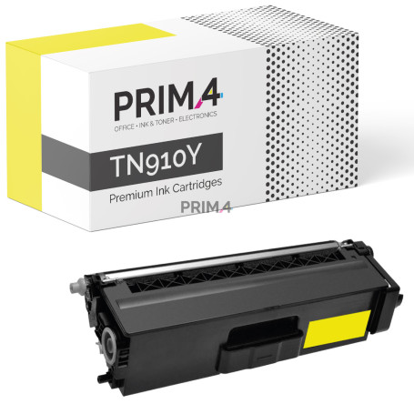 TN910Y Yellow Toner Compatible with Printers Brother HL-L9310 CDW, HL-L9310 CDWT,  HL-L9310 CDWTT,  HL-L9310, MFC-L9570 CDW, MFC-L9570 CDWT, MFC-L9570 CDWTT, MFC-L9570 -9k Pages