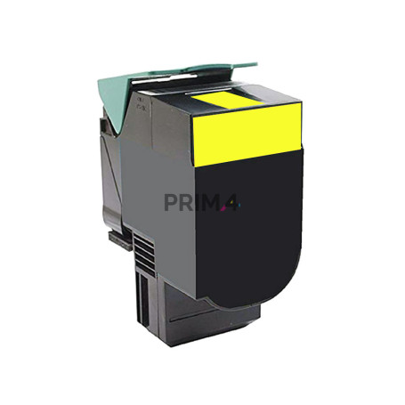 80C2SY0 Jaune Toner Compatible avec Imprimantes Lexmark CX310, CX410, CX510 -2k Pages