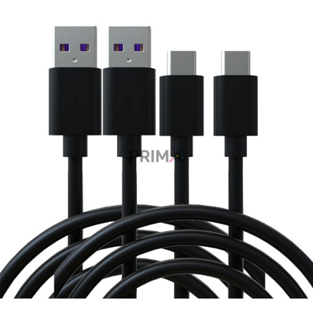 2x Cavo USB 3.0 a USB Tipo C per Android Smartphone Huawei Samsung Xiaomi 5A 5V 25W -1m