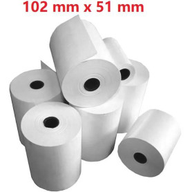 Opaco White Roll:102mm x 51mm, 650 labels,Diametro 40mm Ad inchiostro