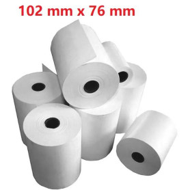 Opaco White Roll:102mm x 76mm, 440 labels,Diametro 40mm Ad inchiostro