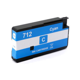 3ED67A 712 29ml Cyan Cartouche d'Encre Compatible Avec Plotter Hp Designjet 24", 36", T230, 250, 630, 650