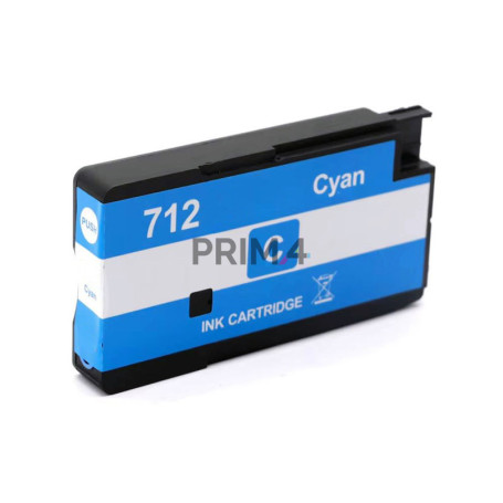 3ED67A 712 29ml Cyan Ink Cartridge Compatible With Plotter Hp Designjet 24", 36", T230, 250, 630, 650