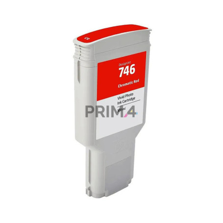 P2V81A 746 300ml Red Pigment Ink Cartridge Compatible With Plotter Hp Designjet Z6, Z9, 24", 44" Ps