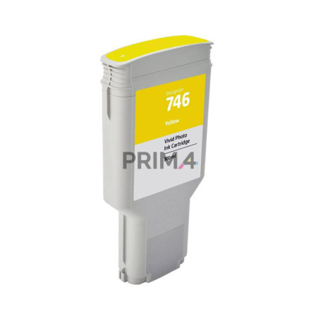 P2V79A 746 300ml Yellow Pigment Ink Cartridge Compatible With Plotter Hp Designjet Z6, Z9, 24", 44" Ps